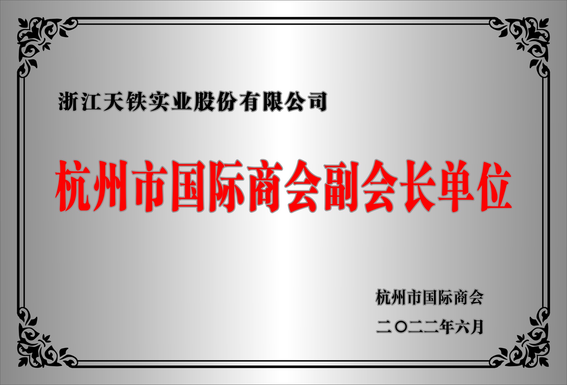 杭州市国际商会副会长